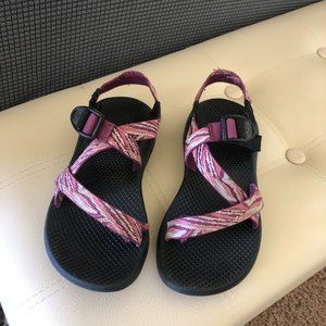 Pink Striped Chacos